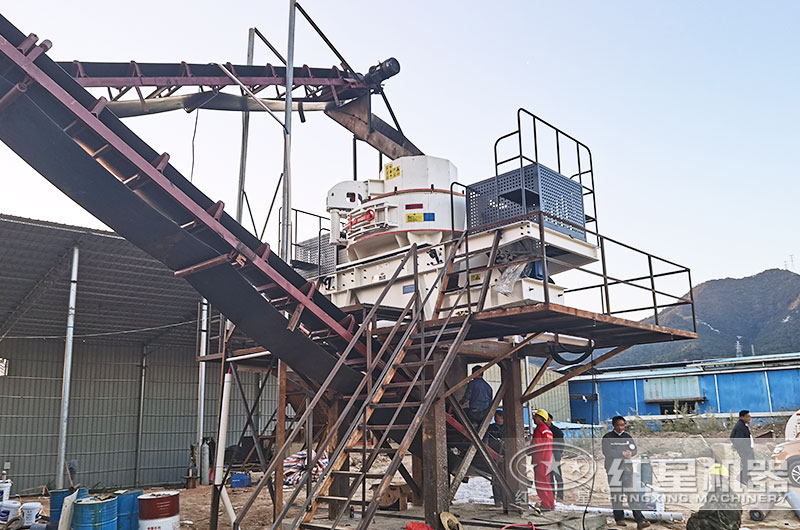 廣東客戶vsi新型制砂機(jī)工作現(xiàn)場(chǎng)