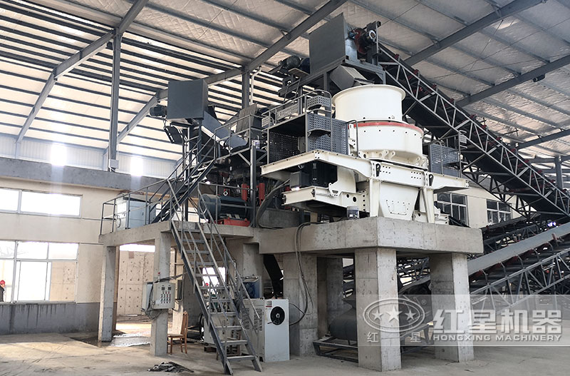 HVI鵝卵石制砂機(jī)生產(chǎn)現(xiàn)場 HVI鵝卵石制砂機(jī)生產(chǎn)現(xiàn)場