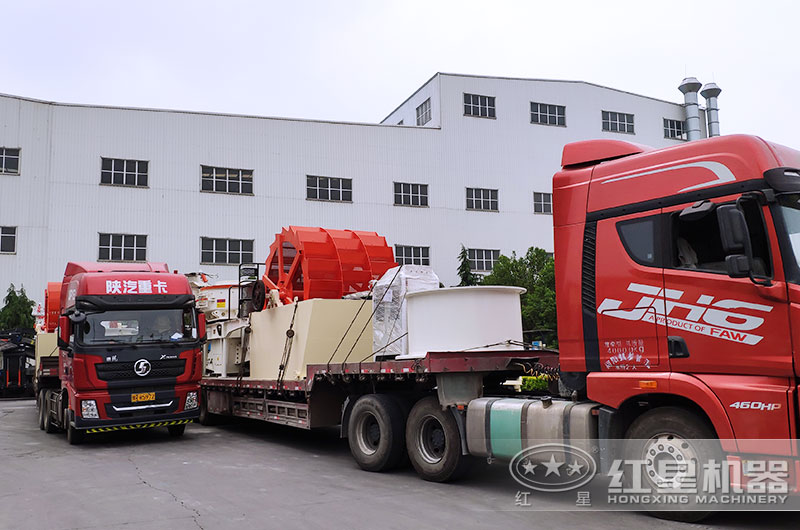 輪式洗砂機(jī)不停發(fā)往各地 輪式洗砂機(jī)不停發(fā)往各地