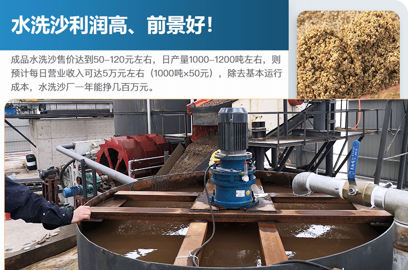 水洗砂的原料是什么？水洗沙一年能掙多少錢？