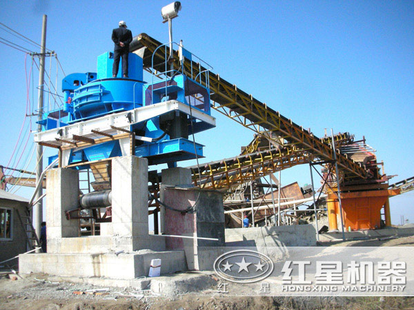 紅星為浙江蕪湖客戶定制的機(jī)制砂生產(chǎn)線