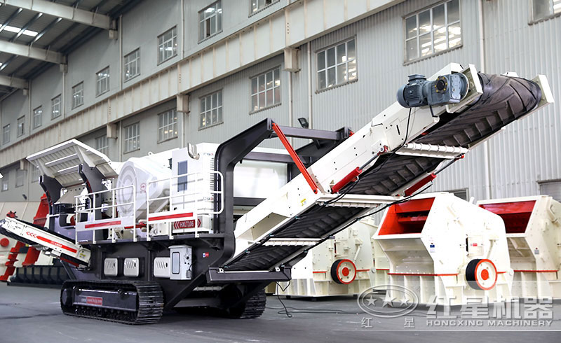 履帶式移動(dòng)破碎石頭機(jī)價(jià)格是多少，如何配置生產(chǎn)線
