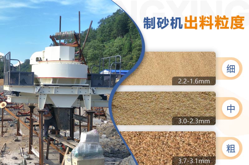 紅星機(jī)器HVI制砂機(jī)的粗、中、細(xì)粒度范圍